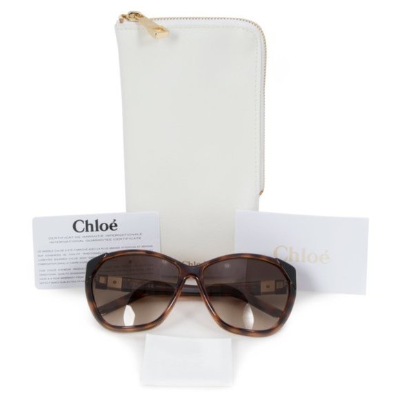 Chloe Brown Cat Eye Sunglasses - Picture 5 of 5